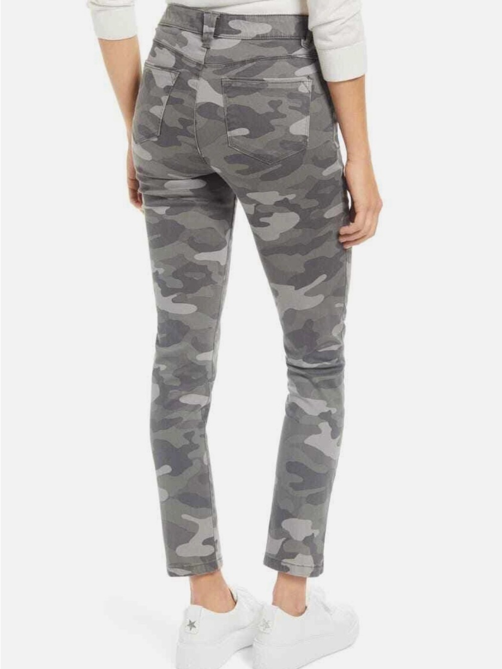Wit & Wisdom Gray Camo Ankle Jeans